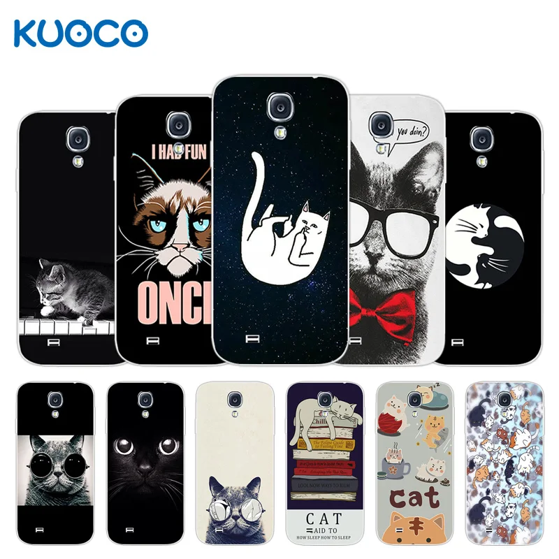 

5.0" For Samsung Galaxy S4 Cases Soft Silicone Dif Cat Design Cover for Samsung S4 SIV Shell for Galaxy S4 i9500 Coque Fundas