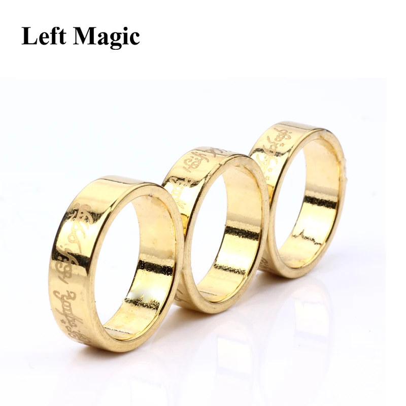 1 шт. Золотое PK кольцо с надписью магические трюки магнитное кольцо 18 мм/19 мм/20 мм Золотое сильное магнитное магическое Кольцо Магнит палец магия