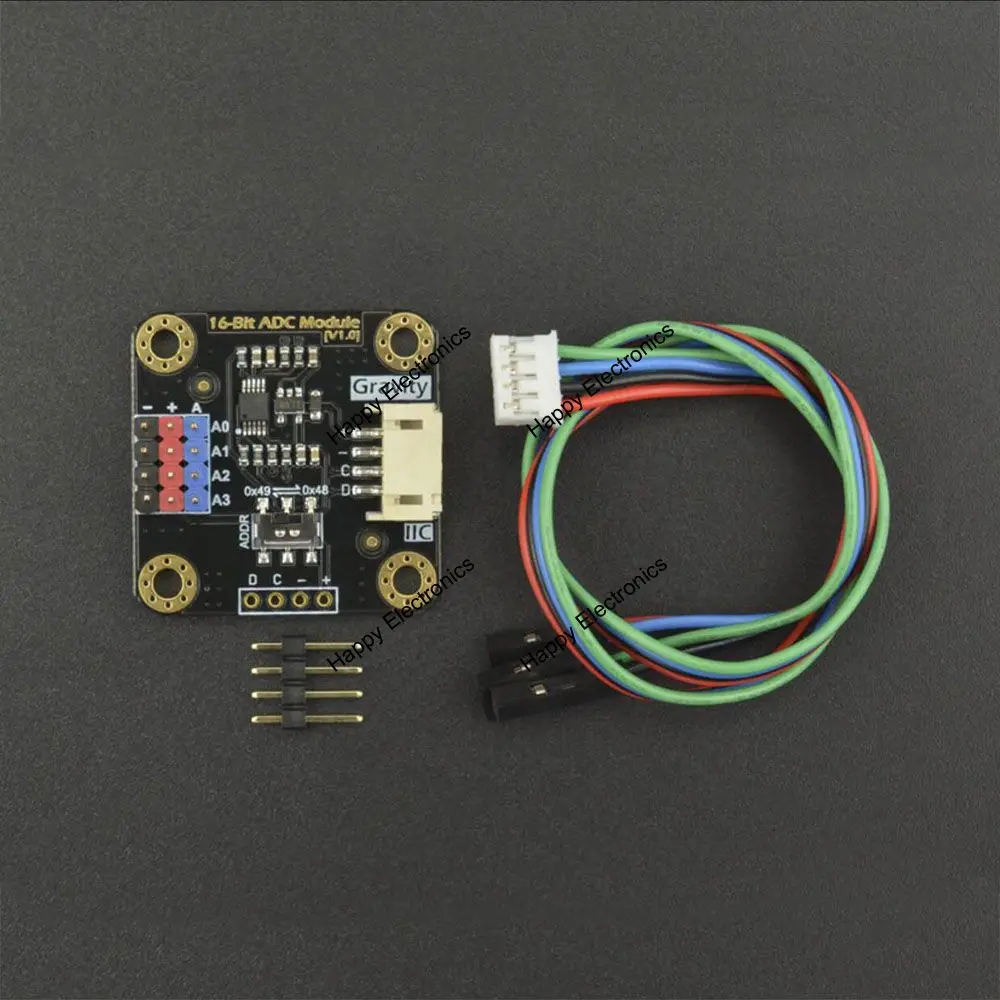 DFRobot Gravity I2C ADS1115 16 битный модуль ADC конвертер аналогового сигнала AD каскад 3 ~ 5 0 В
