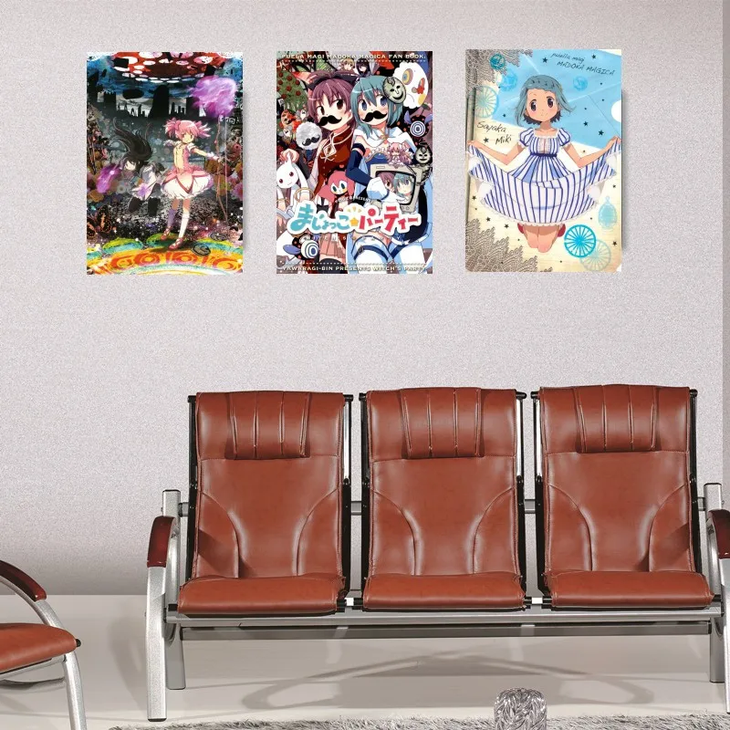Новые игрушки Puella Magi Madoka Magica Постер наклейка на стену белая постер из японского