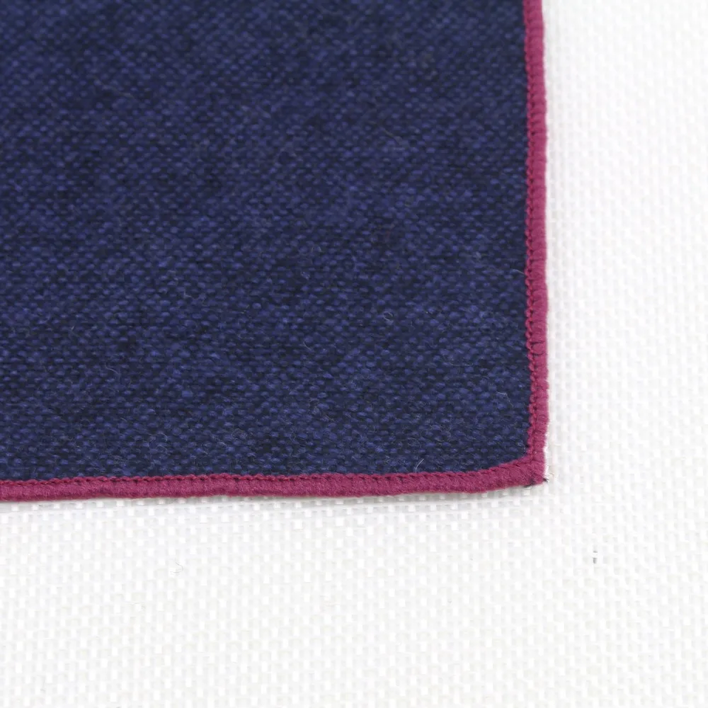 Vintage Wool Hankies Men's Pocket Square Handkerchiefs 23*23cm