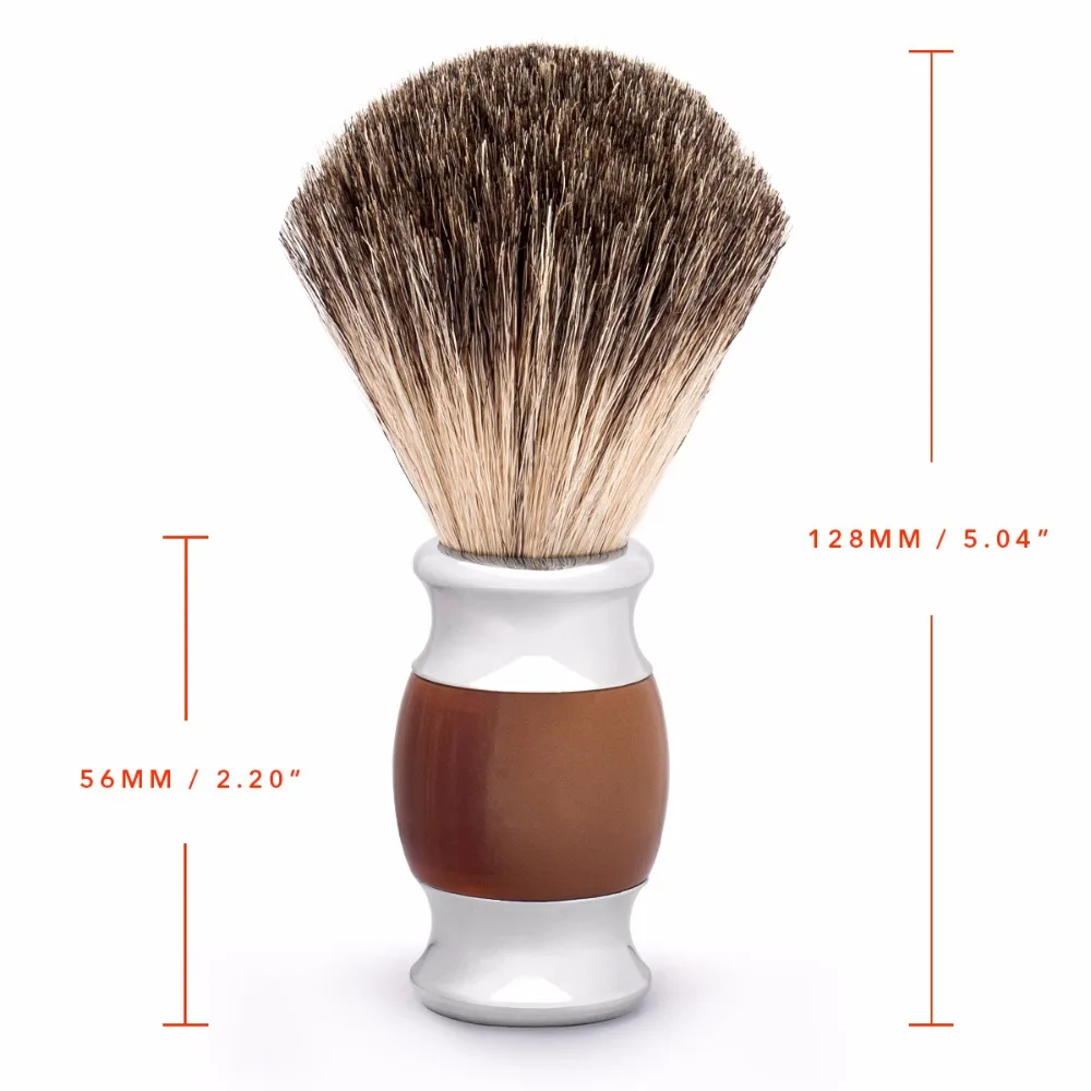 Qshave Мужская щетка для бритья 100% оригинал двухстороннего безопасного прямого