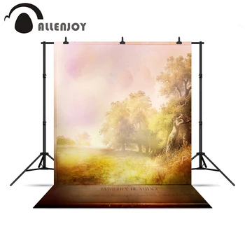 

Allenjoy photographic background Tree Forest Sunshine Golden warm Wonderland Wonderland children Photophone a bag