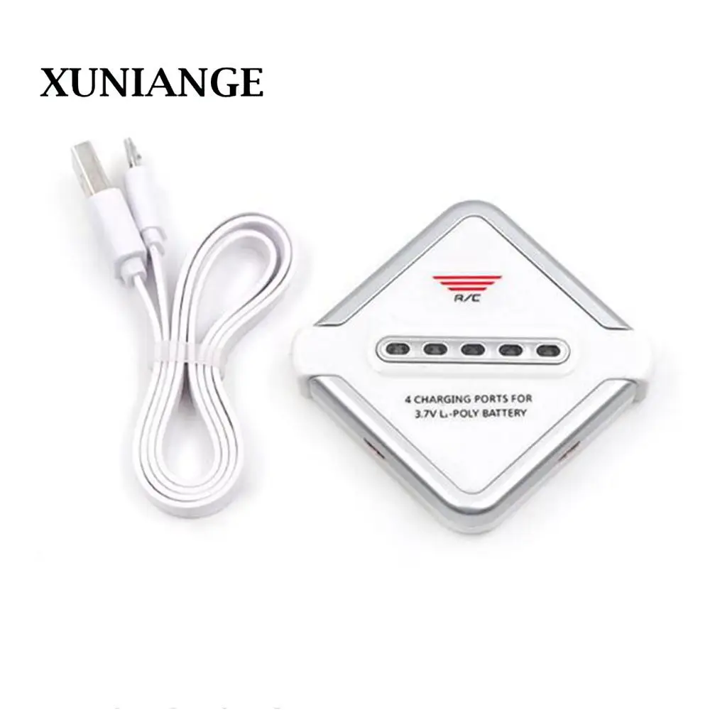 

XUNIANGDJST 1 Charge 4 Balance Charge 3.7V Lithium Battery Charger Multi Charge USB Power Supply Quad Axis UAV