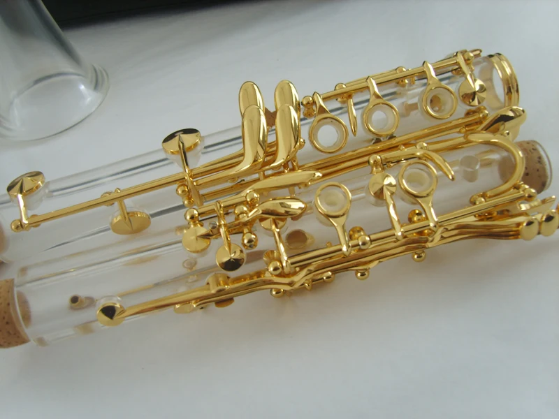Высококачественный кларнет, Bb прозрачная кларнет, ключом к позолоченная