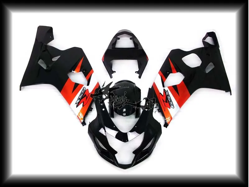 For 2004-2005 GSXR600 GSXR750 K4 Orange Black ABS Injection Molding Fairing Set Cover Bodykit | Автомобили и мотоциклы