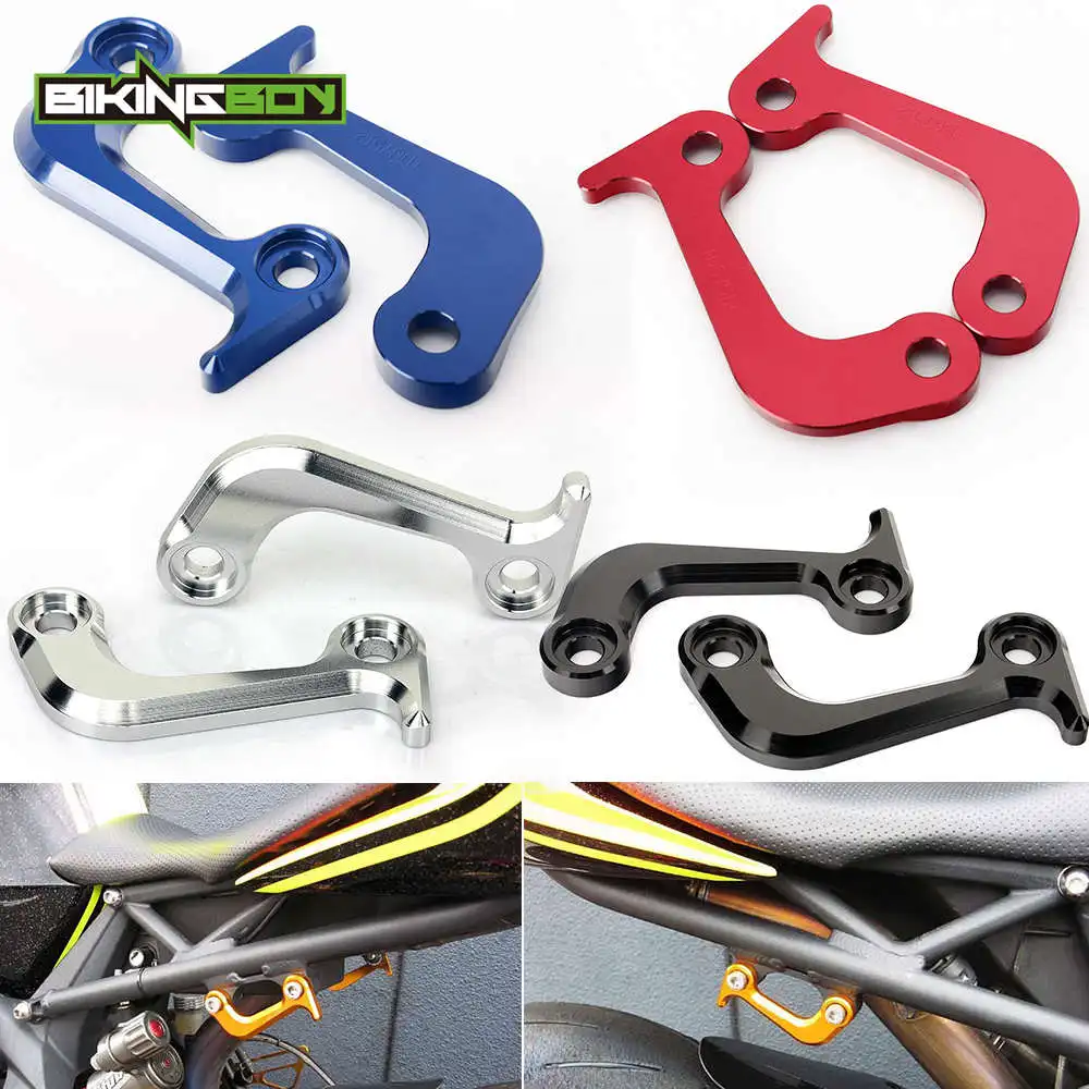 

BIKINGBOY For Triumph DAYTONA 675 / R 2006 2007 2008 2009 2010 2011 2012 Racing Hooks Anodized Hook Subframe Tie Down Aluminium