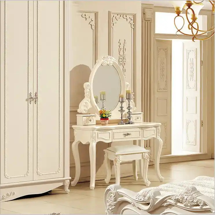 European Mirror Table Modern Bedroom Dresser French