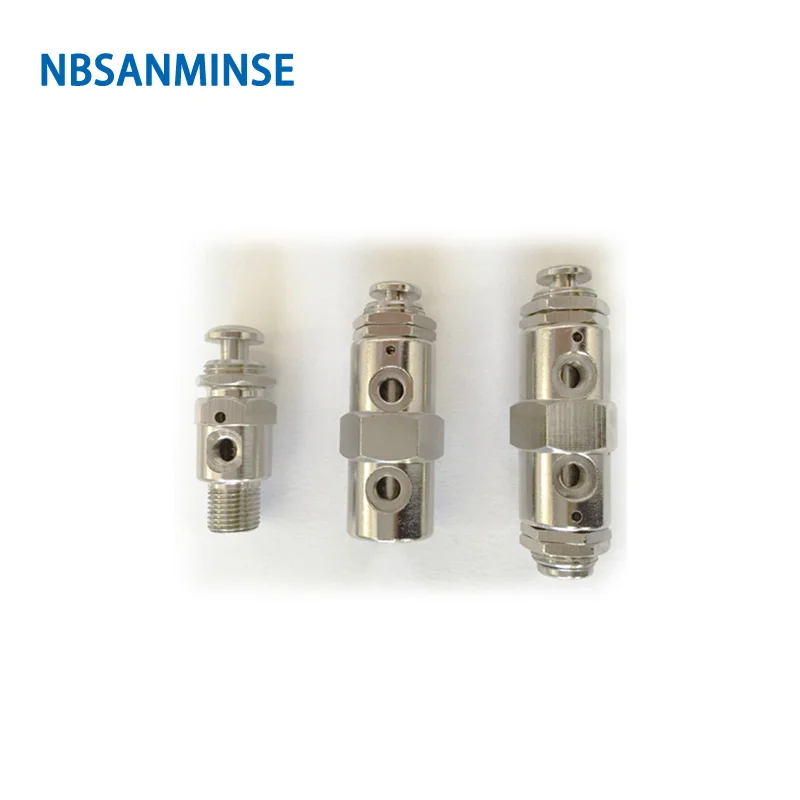 

NBSANMINSE 2P 31P 3P 41P 4P 4PP Mini Change Valve M5 G 1/8 Mechanical Valve Pneumatic Valve High Quality