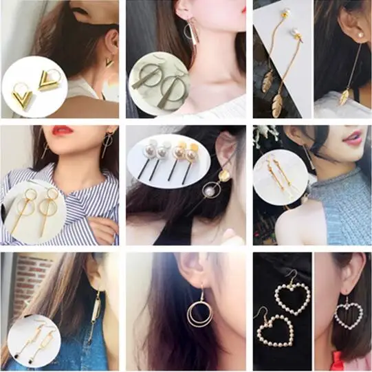 

New Bohemia Geometric Triangle Circle Shell Simulated Pearls Long Tassel Great Fall Earrings Vintage Punk Statement Women Jewelr