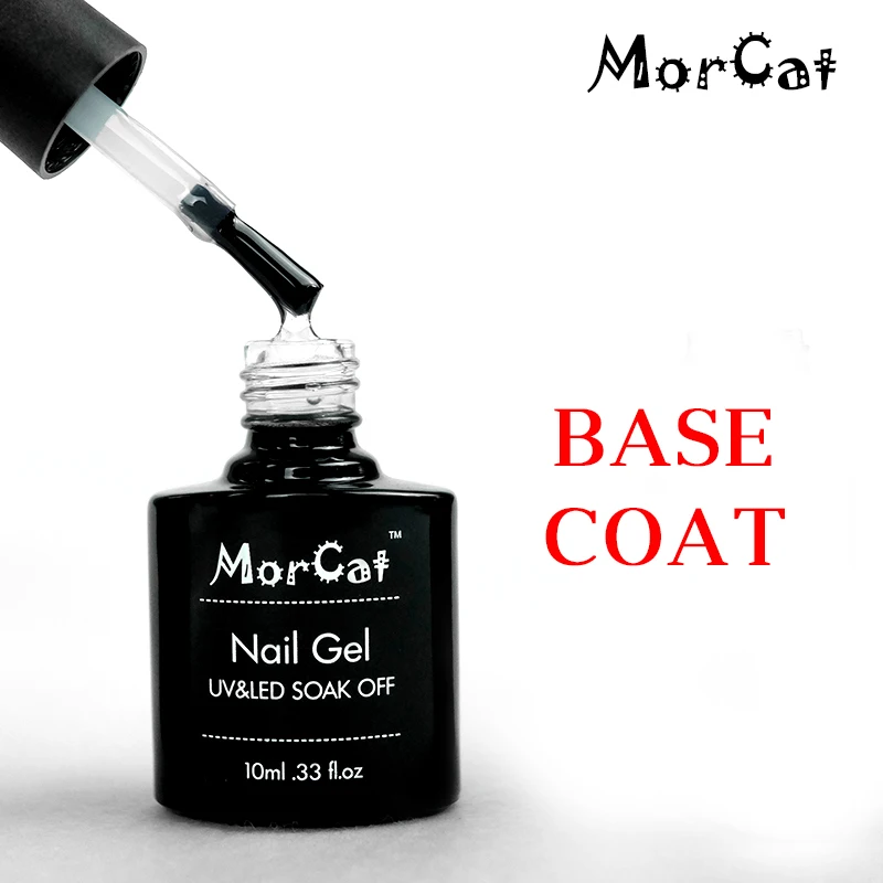 MorCat топ+ Базовое покрытие УФ-гель для ногтей прозрачный топ Базовое покрытие лак для ногтей основа и верхнее покрытие Vernis полуперманентный - Цвет: base coat