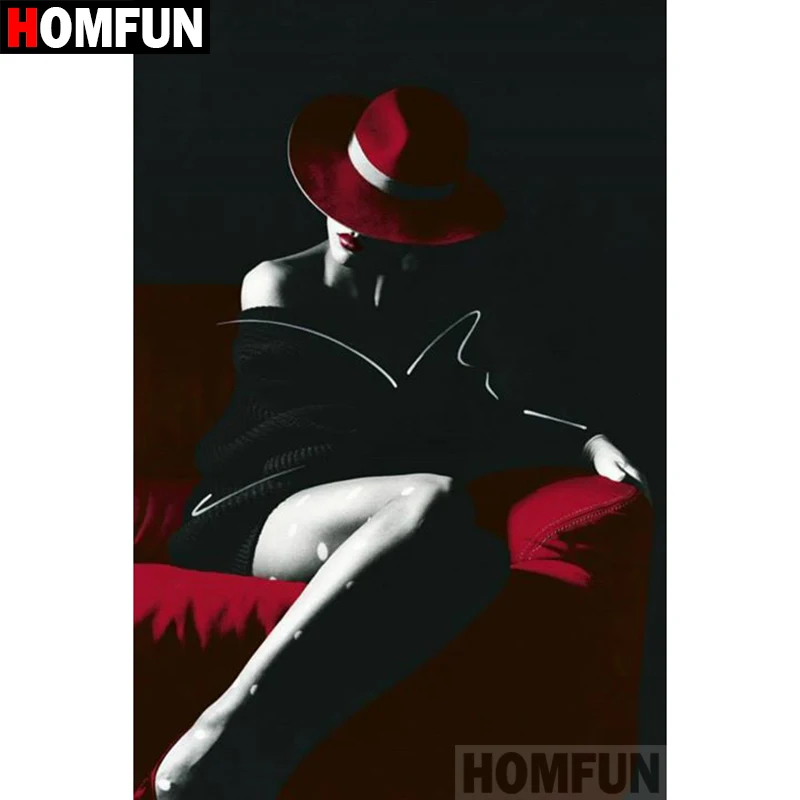A08796        Red hat woman