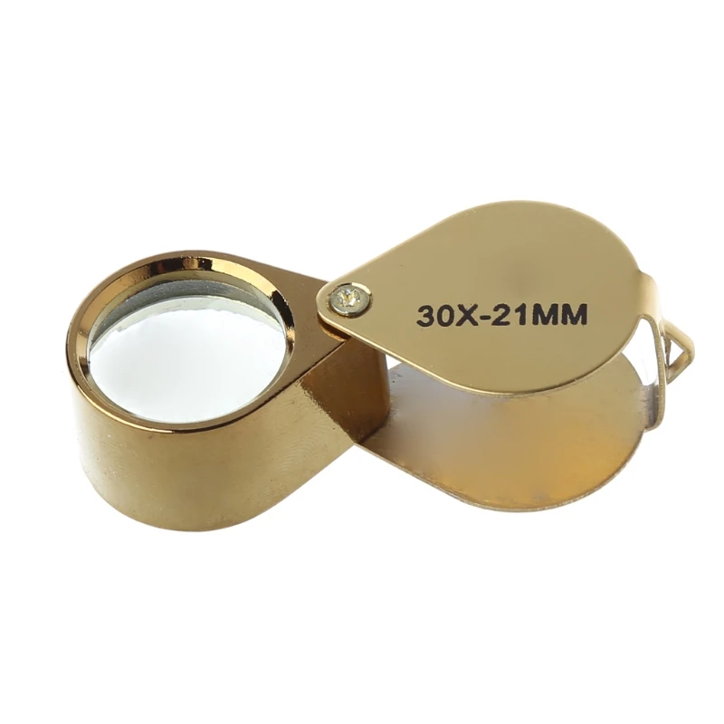 Портативная Лупа для глаз Jewelers, увеличительное стекло, ювелирные изделия с бриллиантом 30x21 мм