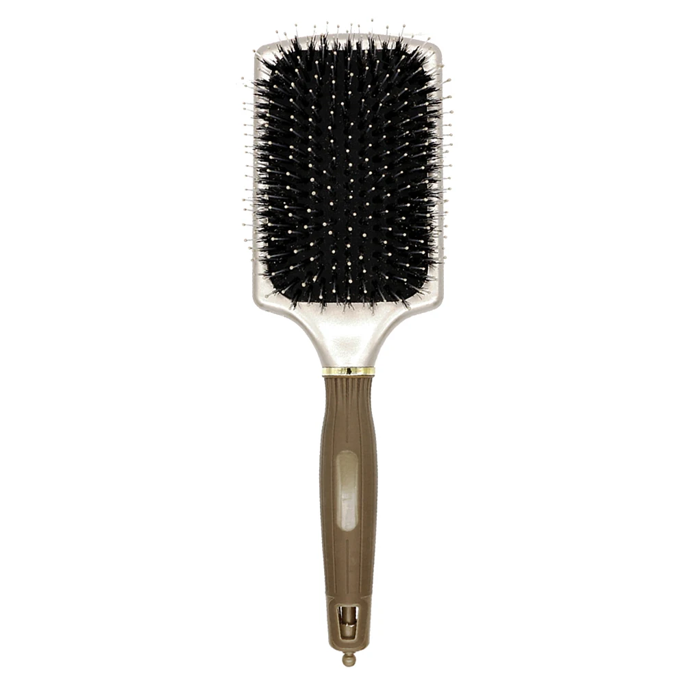 High Quality Boar Bristle Square Paddle Hair Cushion Brush Dandruff Oil