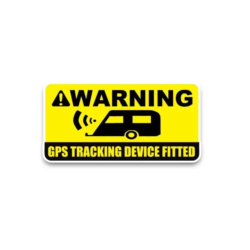 YJZT 12 5*6 9 см предупреждение GPS трекер устройства установлены наклейки Yeallow
