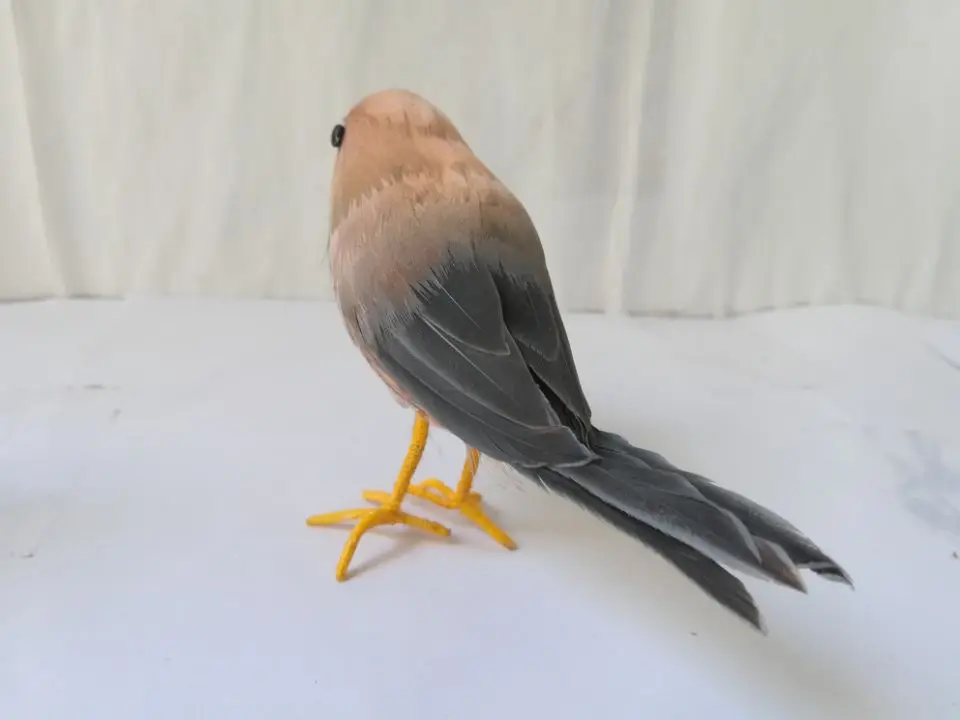 Около 12 см имитация птицы Troglodytes wren пена и перья яркая птица пасторальное ремесло