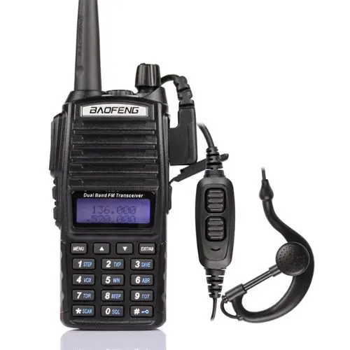 

Hot Portable Radio Walkie Talkie Baofeng UV-82 With Earphone Button Radio Vhf Uhf Dual Band Baofeng UV 82 UV82 two-way radio