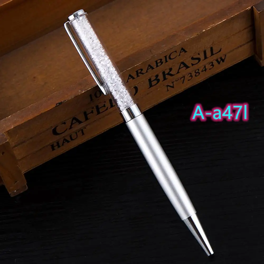 Многоцветный металлическая шариковая ручка для рекламного подарка Ручка поворот Мода для деловых подписей ручка для офиса письменные принадлежности Канцтовары - Цвет: A-a47l