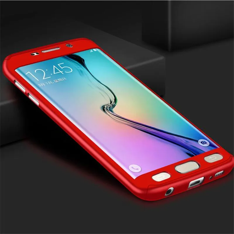 Luxury Case For Samsung Galaxy S6 / S6 Edge Cover 360 Degree Front Back