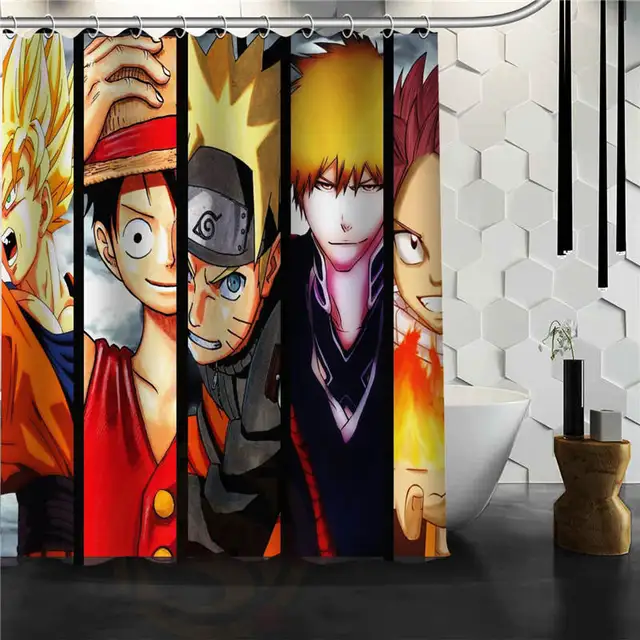 Custom Clic One Piece Monkey D Luffy Bathroom Waterproof Shower Custom Clic One Piece Monkey D Luffy Bathroom Waterproof Shower Curtain Durable Decorative Best