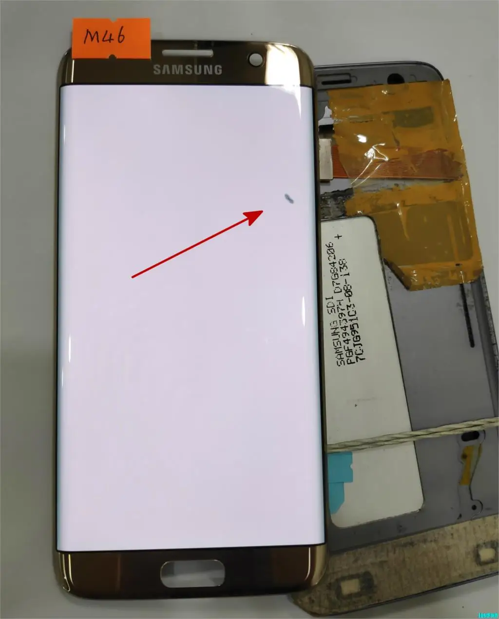 

NO.M46 for Samsung Galaxy S7 edge G935F G935FD Defect Lcd display touch screen Digitizer 5.5'' Super AMOLED Gold