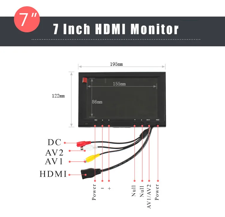 15.8ft телеметрией глава 5 килограмм Камера крана рычаг Стаксели видео 7 дюймов HDMI Мониторы комплект