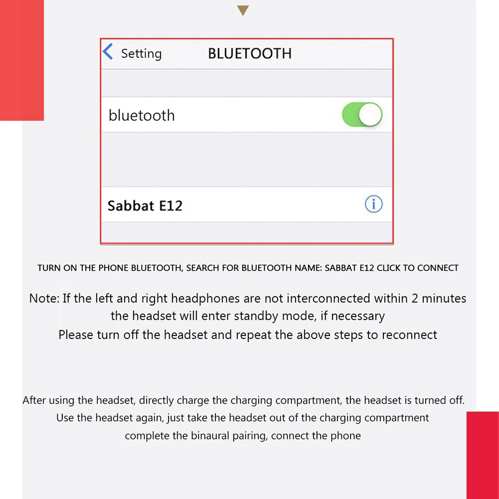 14  SABBAT E12 Professional Bluetooth 5.0 Earphone Wireless Headset HiFi Sports Earbuds Headphone Noise Isolation in ear headphones  (20)