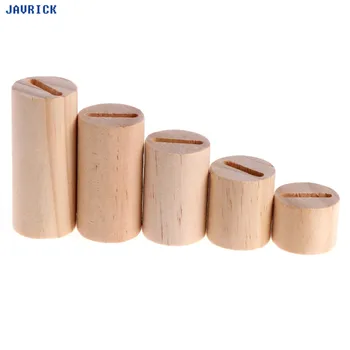 

JAVRICK 5 Pcs Wooden Ring Jewelry Display Rack Organizer Stand Cone Shape Holder