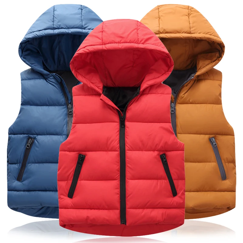 

Vest Kids Waistcoat 2019 Autumn Winter Vest For Boys Waistcoats Children Warm Outerwear Coat Waistcoat For Girls Vest