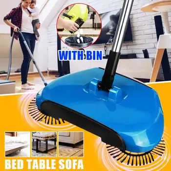 

NEW Mop Broom Sweeping Machine Push Type Hand Push Magic Broom Dustpan Handle Household Cleaning Package Hand Push Sweeper Mop