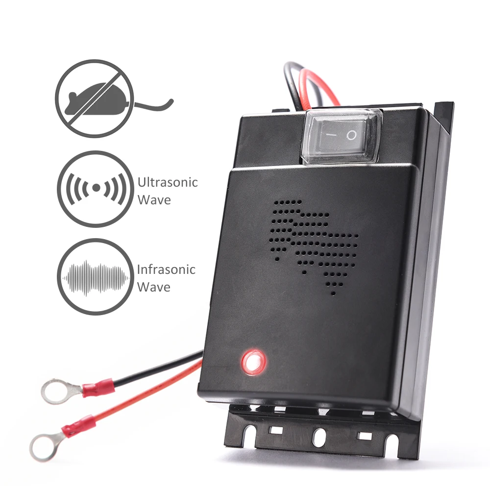 

Mictuning Upgrade Version Ultrasonic Underhood Rat Mice Animal Rodents Animal Repeller for Car Truck Motobike Vehicle