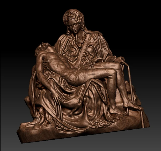 

New model!!! 3D model for cnc or 3D printers in STL file format La Pieta