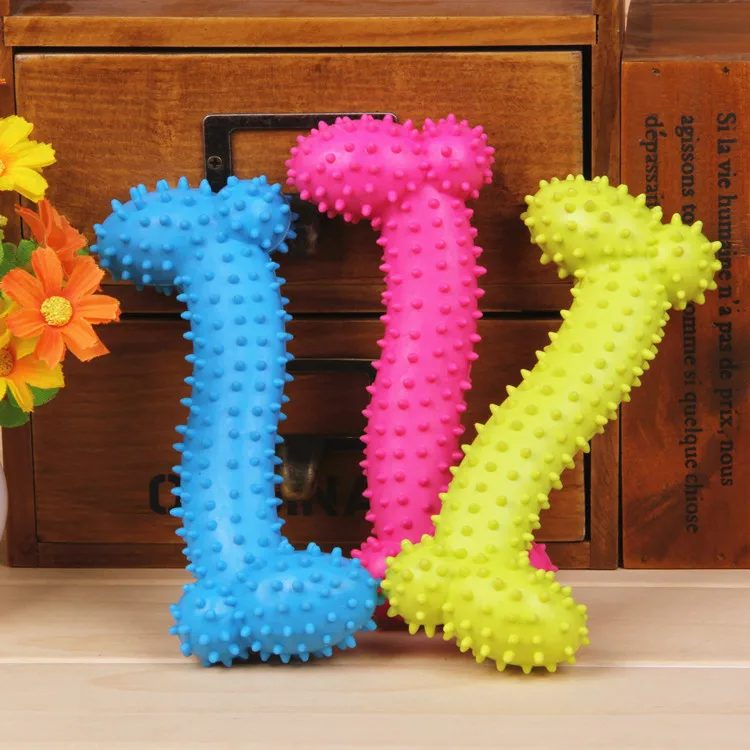 TPR Pet products rubber eat toys and colorful rubber big bone rubber