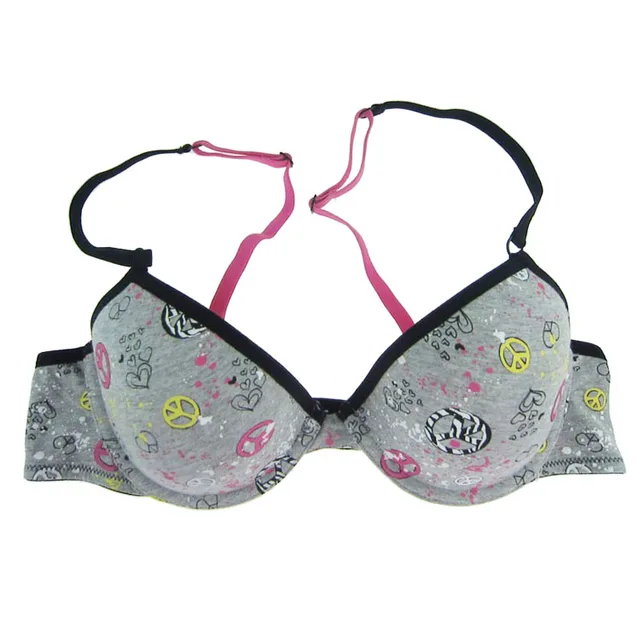 Women Cotton Underwear Multicolor Printing Bra Simple Lovely Underwear