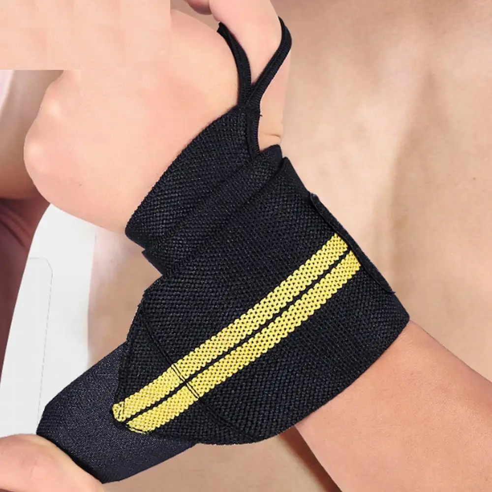 2PCS Sport Wristband Gym Wrist Support Wrist Brace Wrap Bandage Band