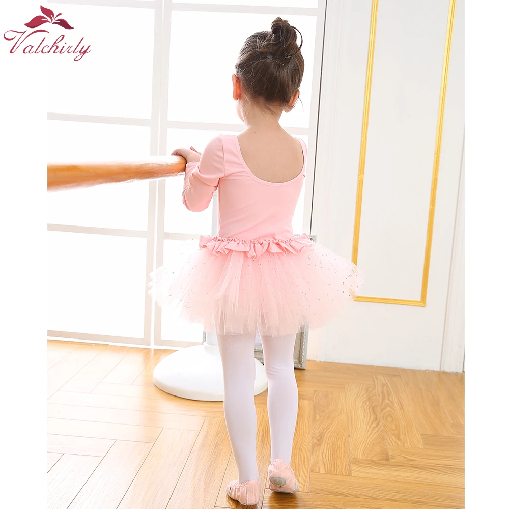 Новинка; балетное платье для девочек; гимнастическое трико с короткими рукавами и юбкой; одежда для балета; Одежда для танцев с блестящими юбками