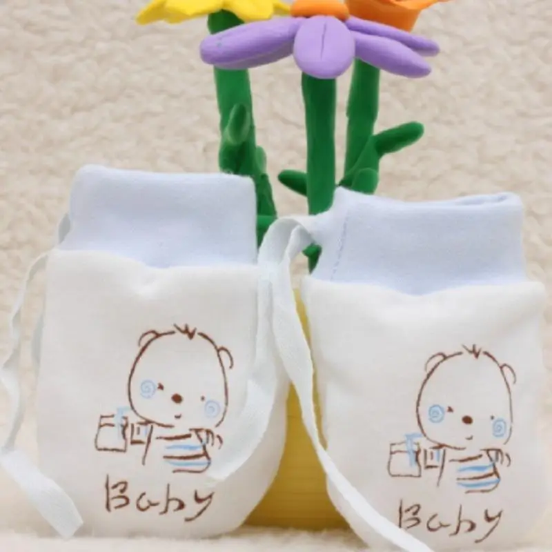 Младенческие Регулируемые Варежки Для Новорожденных Перчатки|mittens for newborn