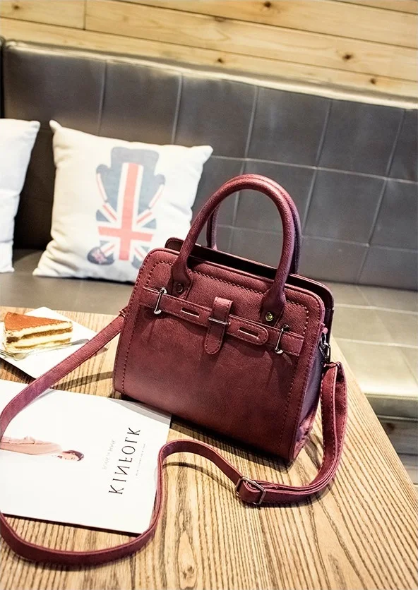 Yuhua, новые модные женские сумки, трендовая сумка-мессенджер, Корейская версия женской сумки, досуг украшения для волос шар клапаном - Цвет: Wine red