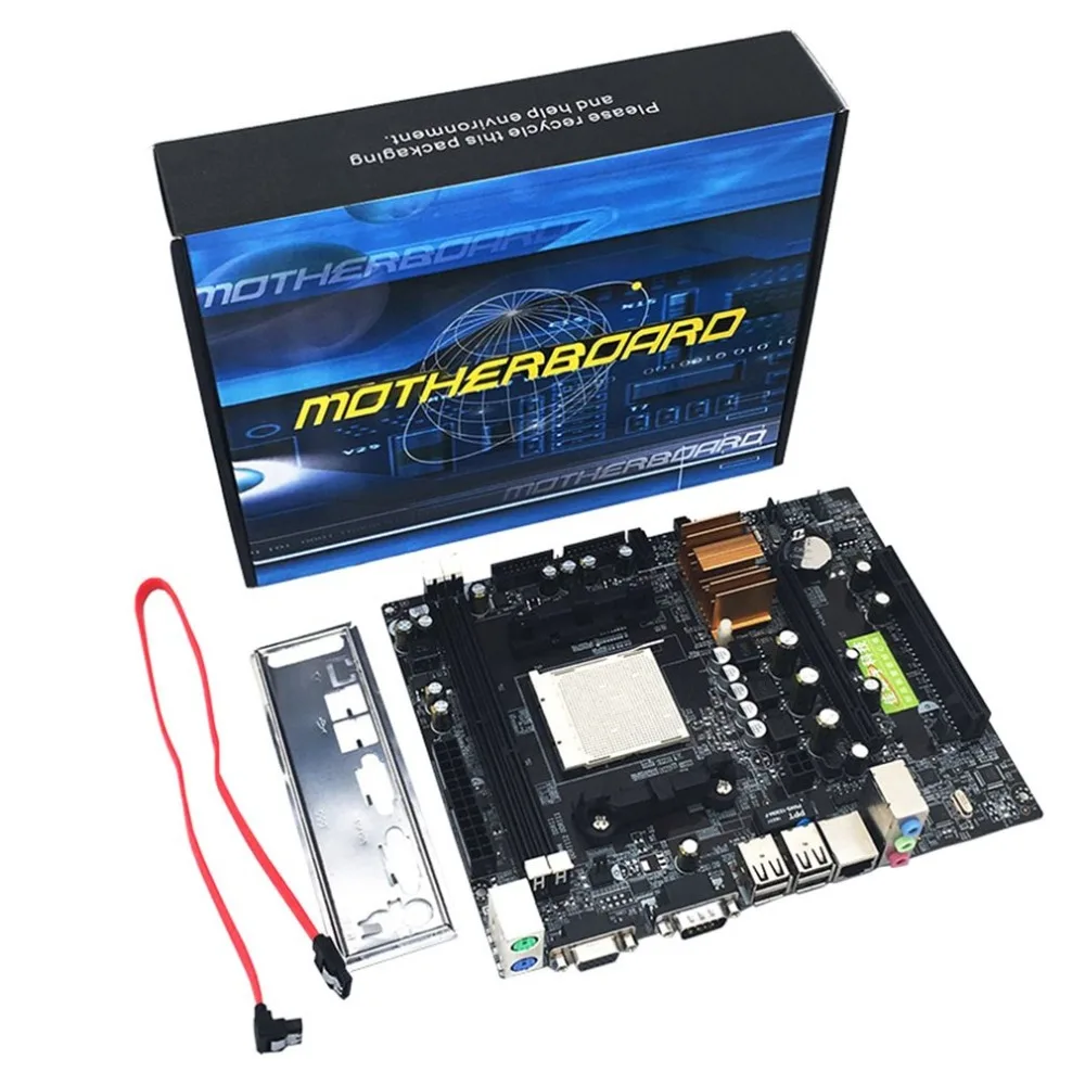 

Professional C61 Desktop Computer Motherboard for AM2 for AM3 CPU DDR2+DDR3 Memory Mainboard With 4 SATA2 Ports