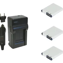 3x VW-VBX090, VBX090 LI50B Батарея+ Зарядное устройство для цифрового фотоаппарата Panasonic HX-WA03 HX-WA2 HX-WA20 HX-WA3 HX-WA301