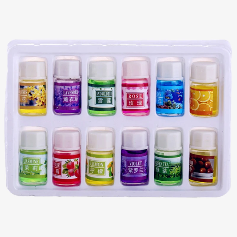 12 Pieces / Set Of Car Freshener Car Natural Plant Extract Humidifier Freshener Water-Soluble Perfume Home Room Aromatic Humid