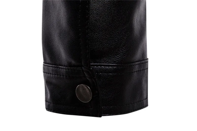 AOWOFS кожаная мужская куртка Осенняя Повседневная однотонная мотоциклетная куртка на молнии черная куртка из искусственной кожи с воротником-стойкой Мужская куртка 5XL