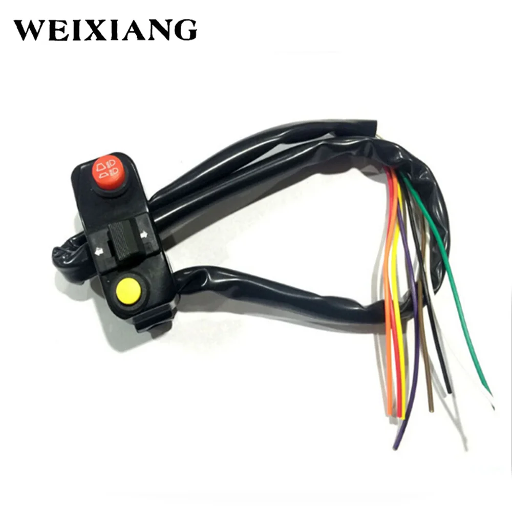 

Universal 7/8" Aluminum Motorcycle Handlebar Mount Switches Horn Electronic Turn Signal Light Switch For BMW GS YAMAHA Honda