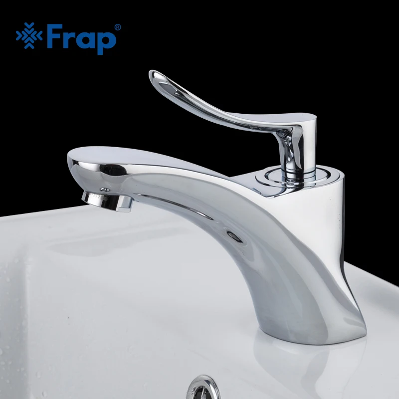 

FRAP chrome color home bathroom basin faucets single handle cold and hot water flow without splashing aerator soft Water bubble