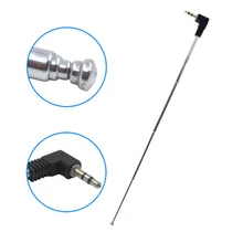 Viecar New 3.5MM Radio Receiver Antenna Stainless Steel Multi-Purpose 3.5mm Interface FM Radio Antenna for Cell Phone Radio