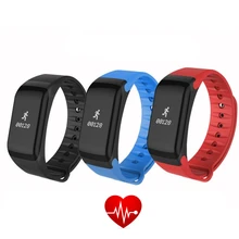 Фитнес Tracker браслет Heart Rate Мониторы Smart Band F1 SmartBand Приборы для измерения артериального давления с Шагомер Браслет IP65 водонепроницаемый