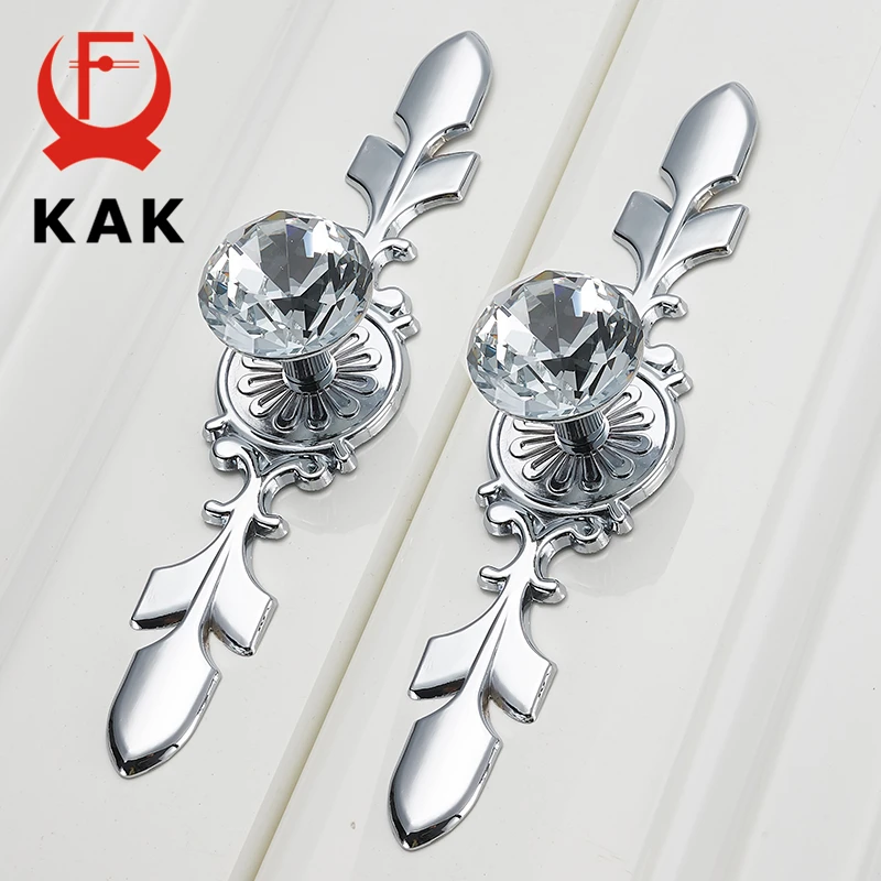 Роскошные Алмазные ручки KAK с кристаллами шкафа для обуви комода ящиков