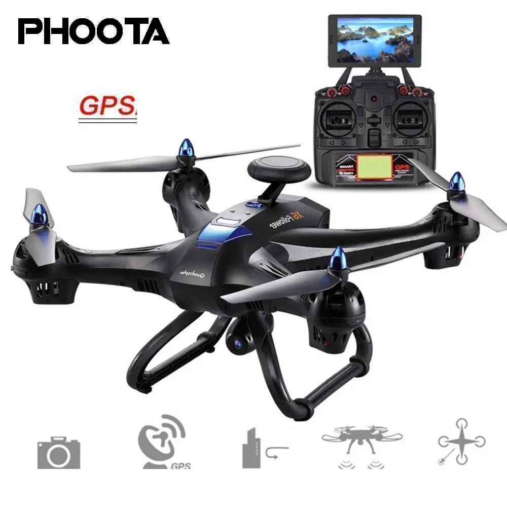 

Phoota Drone 2.4GHz GPS FPV WiFi 2.0MP 720P Camera Hover Altitude Hold Remote Control Quadcopter Aircraft