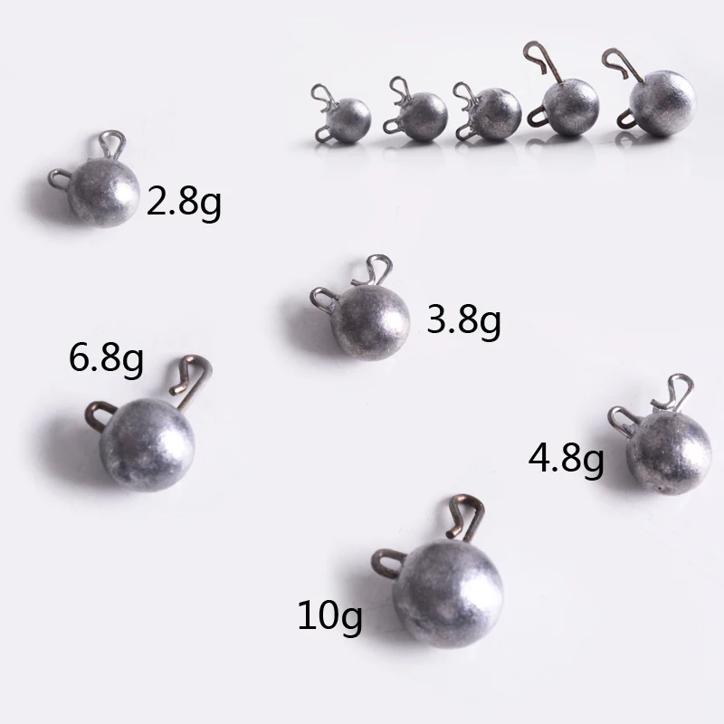 10 قطعة 2.8g 3.8g 4.8g العالمي طعم سمك الوزن مباراة كرنك هوك يطير الصيد هوك الكارب رأس هزاز للصيد الصيد اكسسوارات
