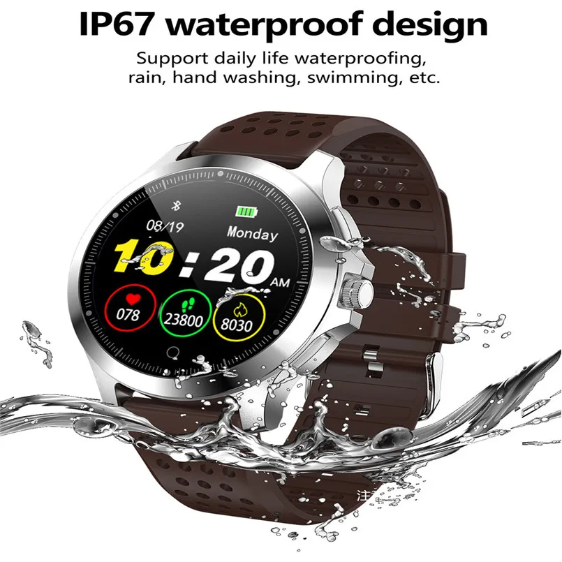W8 Smart Watch 1.22 Inch Color Screen ECG And PPG Waterproof IP67 Sports Stopwatch For Android IOS Smart Watch 40MR2607